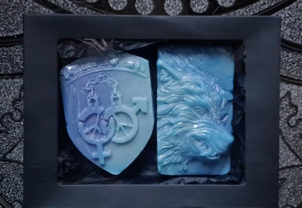 Set "Wappen & Wolf" - Lavendel